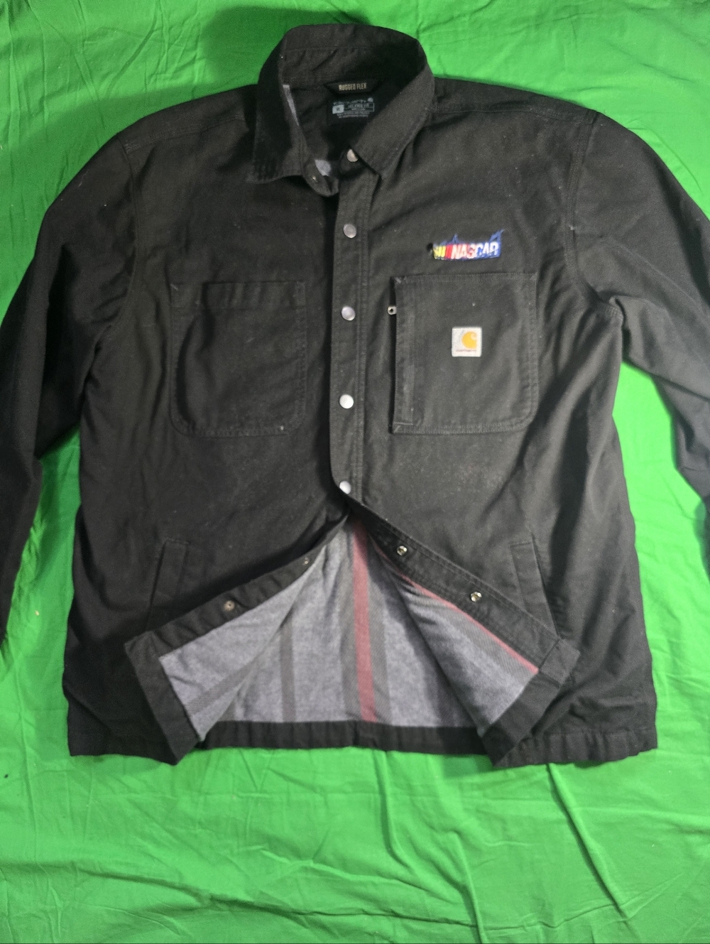 Carhartt Rugged Flex Relaxed Fit Black Men Jacket Size XL